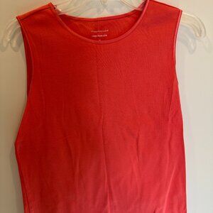 Christopher & Banks Layer Your Look Coral or Orange Tank Size M